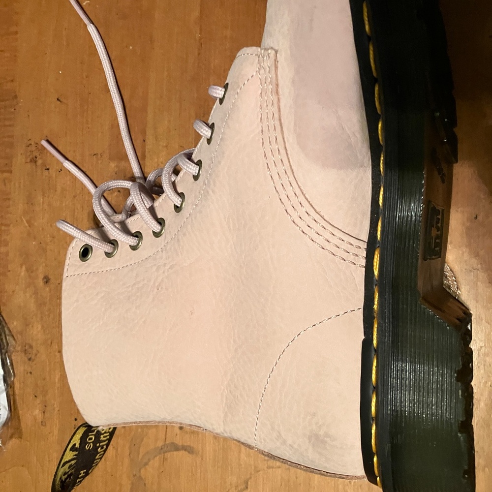 Dr Martens 1460 nubek leather pink boots - Picture 10 of 15